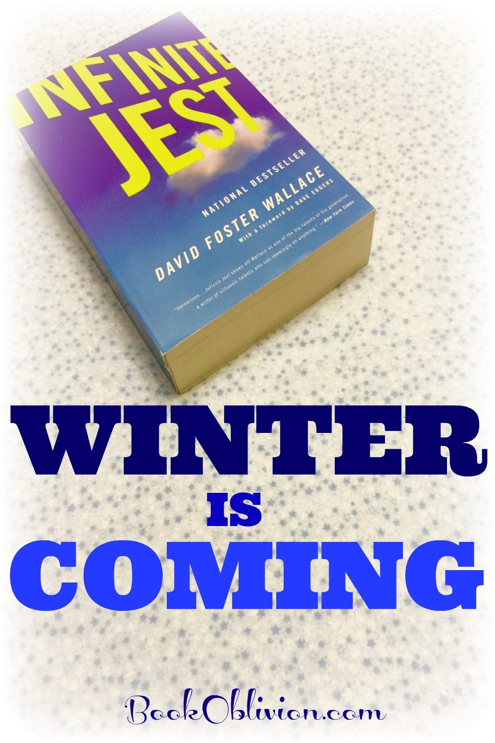 Infinite Winter starts Jan. 31! Join 600 of your closest Internet friends in reading the colossal novel, Infinite Jest by David Foster Wallace.