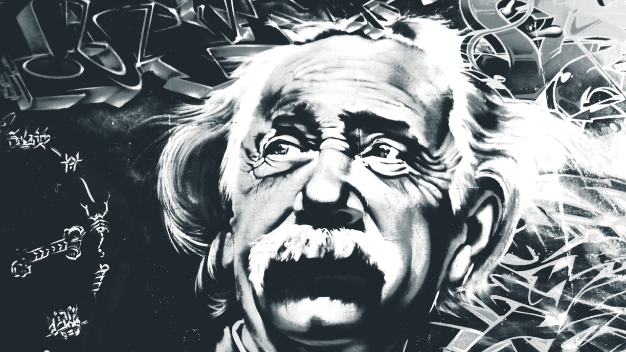 Albert Einstein and Henri Bergson debate space and time